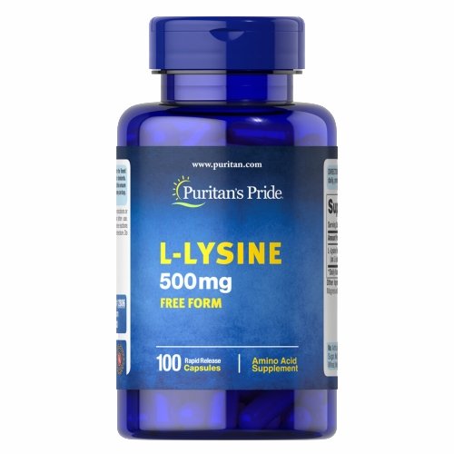 Puritan's Pride, L-Lysine, 500 mg, 100 Capsules