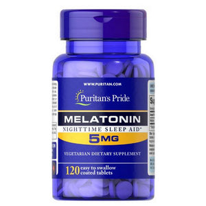 Puritan's Pride, Melatonin, 5 mg, 120 Tablets