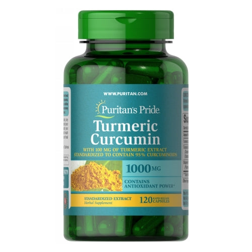 Puritan's Pride, Turmeric Curcumin with Bioperine, 1000 mg, 120 Capsules