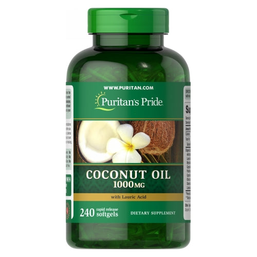 Puritan's Pride, Coconut Oil, 1000 mg, 240 Rapid Release Softgels