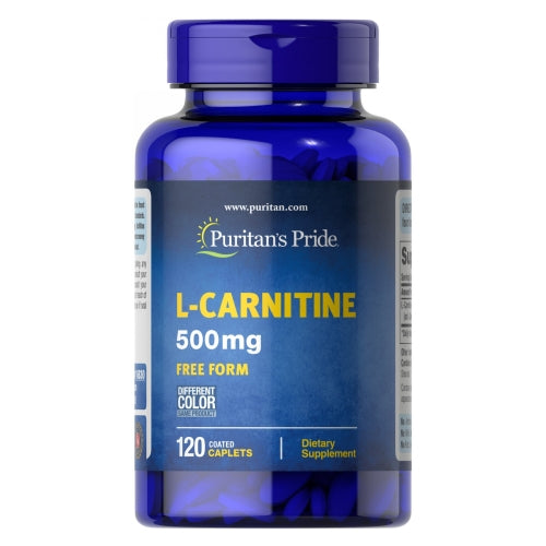 Puritan's Pride, L-Carnitine, 500 mg, 120 Caplets