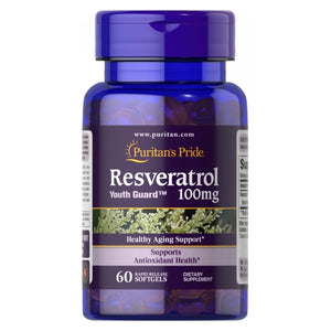 Puritan's Pride, Resveratrol, 100 mg, 60 Rapid Release Softgels