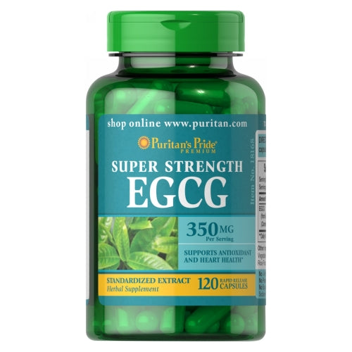 Puritan's Pride, Super Strength EGCG, 350 mg, 120 Capsules