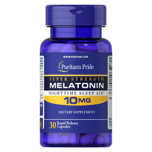 Puritan's Pride, Melatonin Trial Size, 10 mg, 30 Rapid Release Capsules