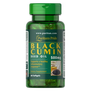 Puritan's Pride, Black Cumin Seed Oil, 500 mg, 60 Softgels