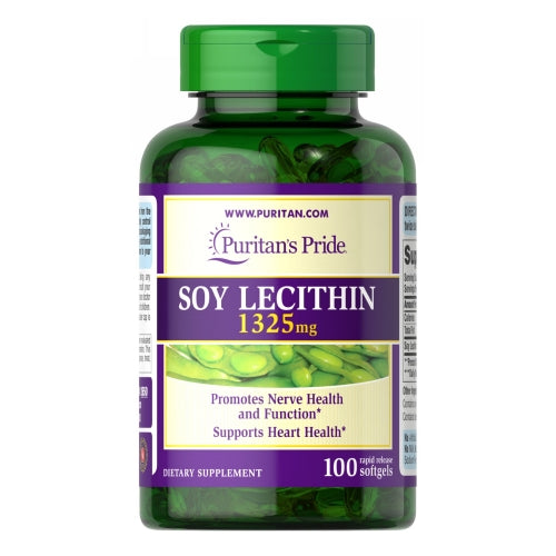 Puritan's Pride, Soy Lecithin, 1325 mg, 100 Rapid Release Softgels