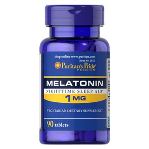 Puritan's Pride, Melatonin, 1 mg, 90 Tablets