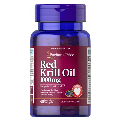 Puritan's Pride, Red Krill Oil (Active Omega-3), 30 Softgels