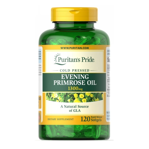 Puritan's Pride, Evening Primrose Oil with GLA, 1300 mg, 120 Softgels