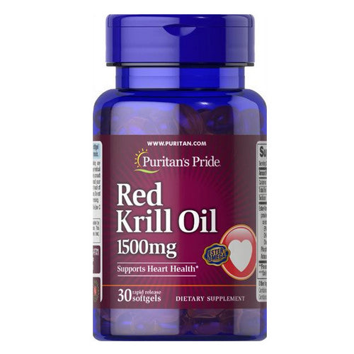 Puritan's Pride, Maximum Strength Red Krill Oil, 1500 mg, 30 Softgels