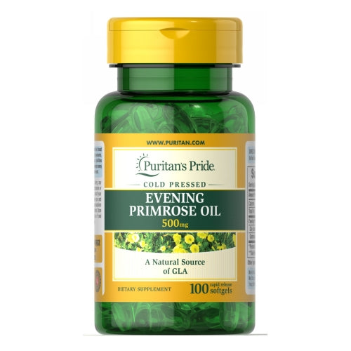 Puritan's Pride, Evening Primrose Oil with GLA, 500 mg, 100 Softgels