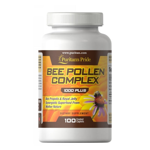 Puritan's Pride, Bee Pollen Complex, 1000 mg, 100 Caplets