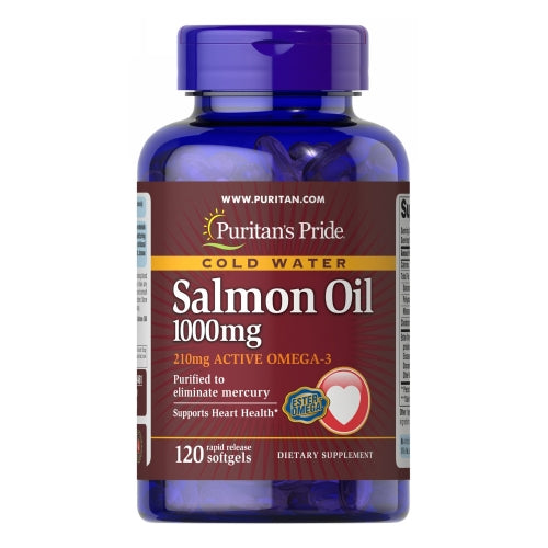 Puritan's Pride, Omega-3 Salmon Oil, 1000 mg, 120 Softgels