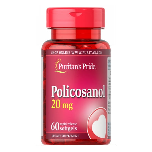 Puritan's Pride, Policosanol, 20 mg, 60 Softgels