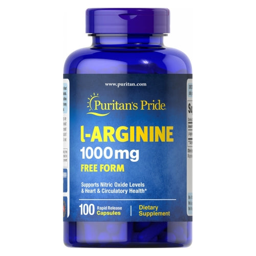 Puritan's Pride, L-Arginine, 1000 mg, 100 Capsules