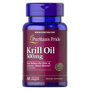 Puritan's Pride, Red Krill Oil, 500 mg, 30 Softgels