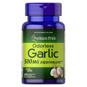 Puritan's Pride, Odorless Garlic, 500 mg, 100 Rapid Release Softgels