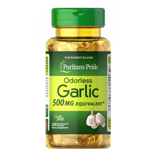 Puritan's Pride, Odorless Garlic, 500 mg, 250 Rapid Release Softgels