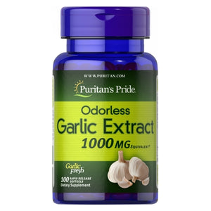 Puritan's Pride, Odorless Garlic, 1000 mg, 100 Rapid Release Softgels