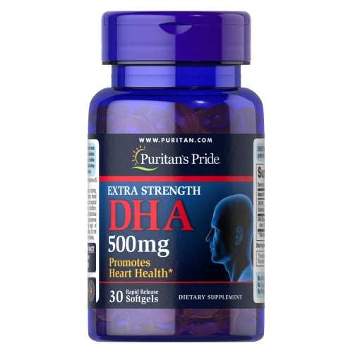 Puritan's Pride, Extra Strength DHA, 500 mg, 30 Softgels