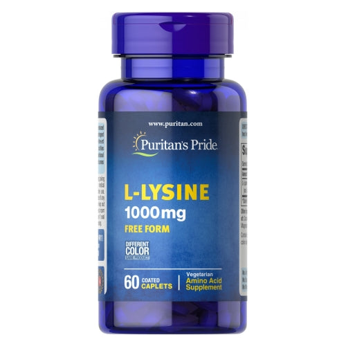 Puritan's Pride, L-Lysine, 1000 mg, 60 Caplets