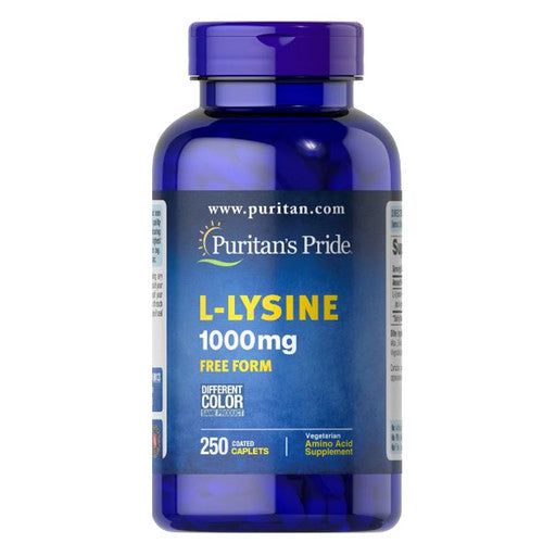 Puritan's Pride, L-Lysine, 1000 mg, 250 Caplets