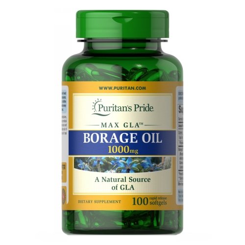 Puritan's Pride, Borage Oil, 1000 mg, 100 Softgels