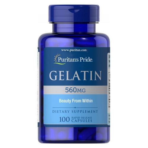 Puritan's Pride, Gelatin, 560 mg, 100 Capsules