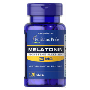 Puritan's Pride, Melatonin, 3 mg, 120 Tablets