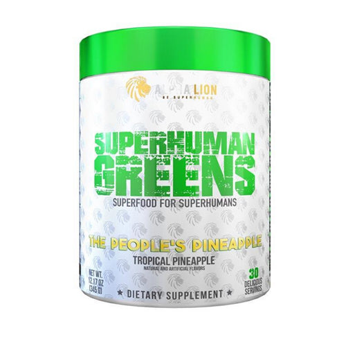 Alpha Lion, Superhuman Greens, Tropical Pineapple 30 Each