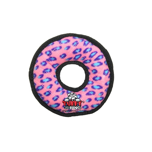 Tuffy, Tuffy Jr Ring Pink Leopard, 1 Each