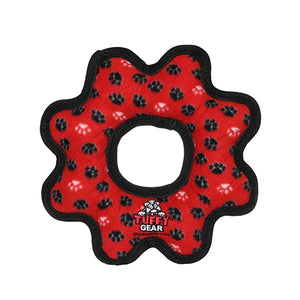 Tuffy, Tuffy Ultimate Gear Ring Red Paw, 1 Each