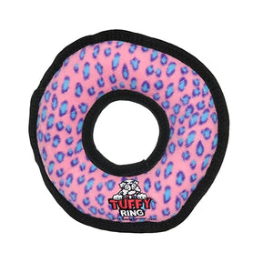 Tuffy, Tuffy Ultimate Ring Pink Leopard, 1 Each