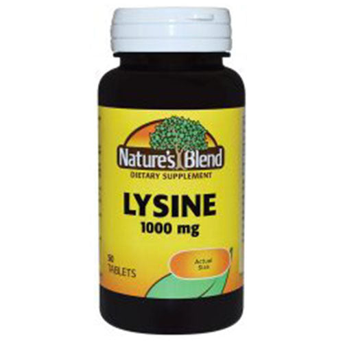 Nature's Blend, Lysine, 1000 mg, 50 Tabs