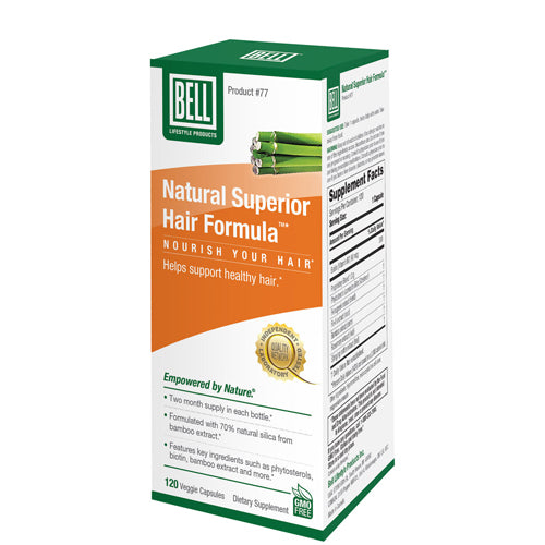 Bell Lifestyle, Natural Superior Hair Formula, 120 Caps