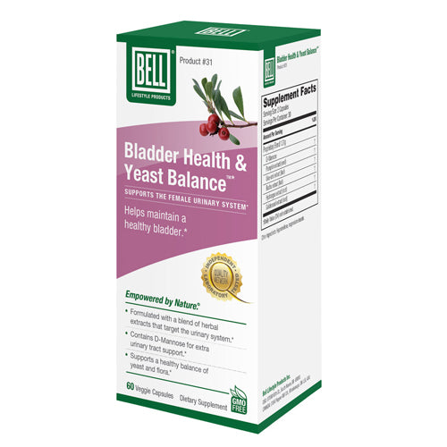 Bell Lifestyle, Bladder Health & Yeast Balance, 60 Caps