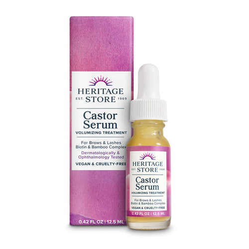 Heritage Store, Castor Brow & Lash Serum, 1 Oz