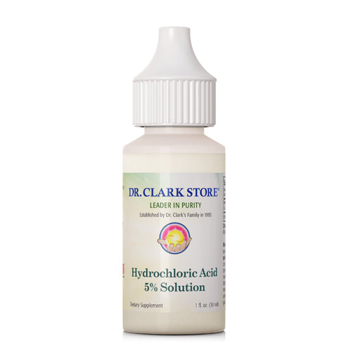 Dr. Clark Store, Hydrochloric Acid 5%, 1 Oz