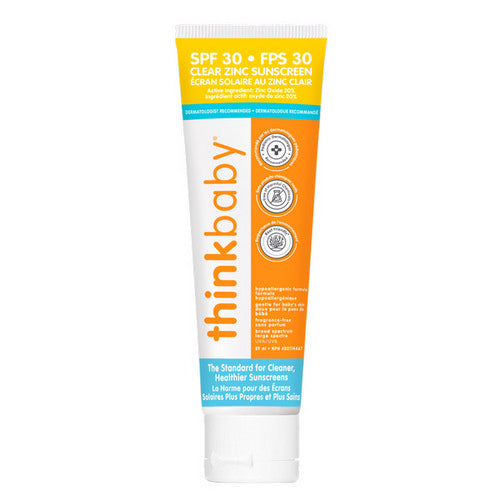 THINKsport THINKbaby, Baby Clear Zinc Sunscreen SPF 30, 89 Ml