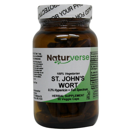 Naturverse, St. John's Wort Powder Capsules, 90 VegCaps