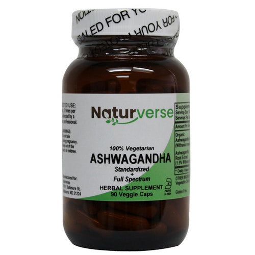 Naturverse, Ashwagandha Powder Capsules, 90 VegCaps