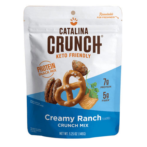 Catalina Crunch, Keto Friendly Creamy Ranch Crunch and Snack Mix, 5.25 Oz(Case Of 6)