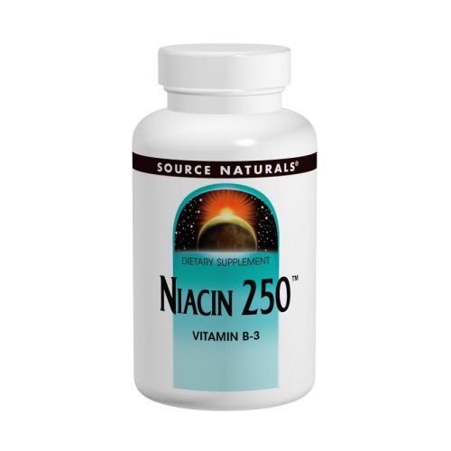 Source Naturals, Niacin, 250 mg, Timed Release, 100 Tabs
