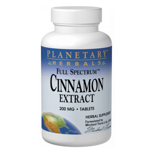 Planetary Herbals, Full Spectrum Cinnamon Extract, 200 mg, 60 Tabs