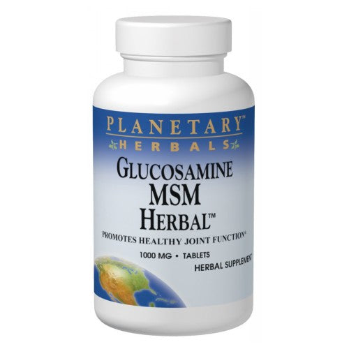 Planetary Herbals, Glucosamine MSM Herbal, 180 Tabs