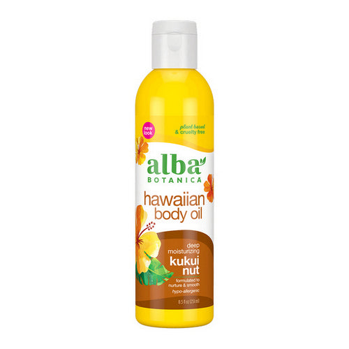 Alba Botanica, Hawaiian Kukui Nut Organic Massage Oil, 8.5 fl oz