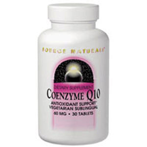 Source Naturals, Coenzyme Q10 Sublingual, 30 MG, Peppermint 120 Tabs