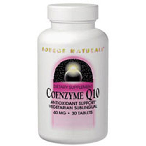 Source Naturals, Coenzyme Q10 Sublingual, 30 MG, Peppermint 120 Tabs