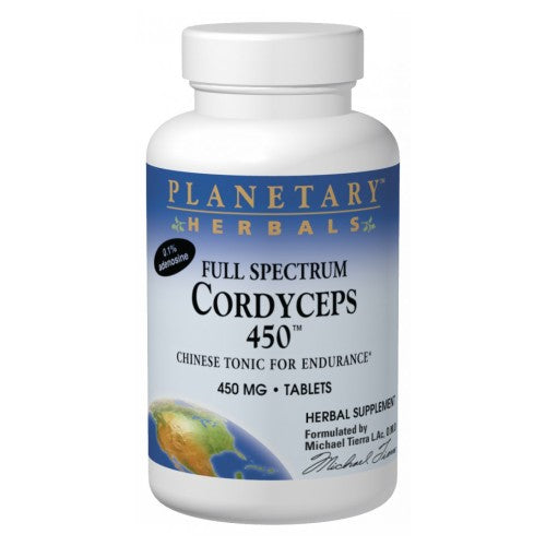 Planetary Herbals, Full Spectrum Cordyceps 450, 120 Tabs