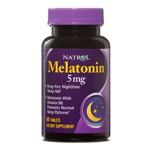 Natrol, MELATONIN, 5 MG, 60 Tabs